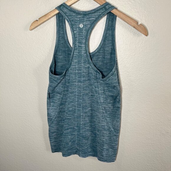 Lululemon Athletica Racerback Swiftly Tank Top Size 6 heather blue - Picture 7 of 8